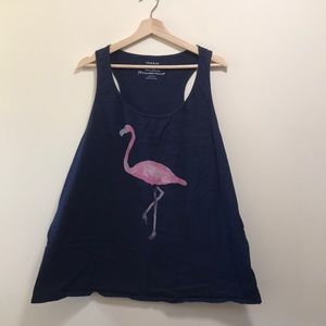Torrid navy flamingo tank top women’s 2x
